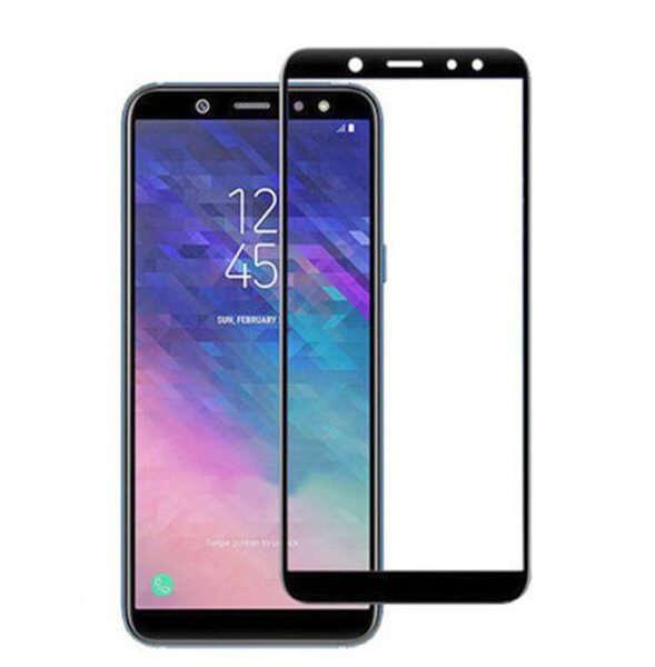 برچسب محافظ صفحه گلس فول سامسونگ مدل Galaxy A6 Plus