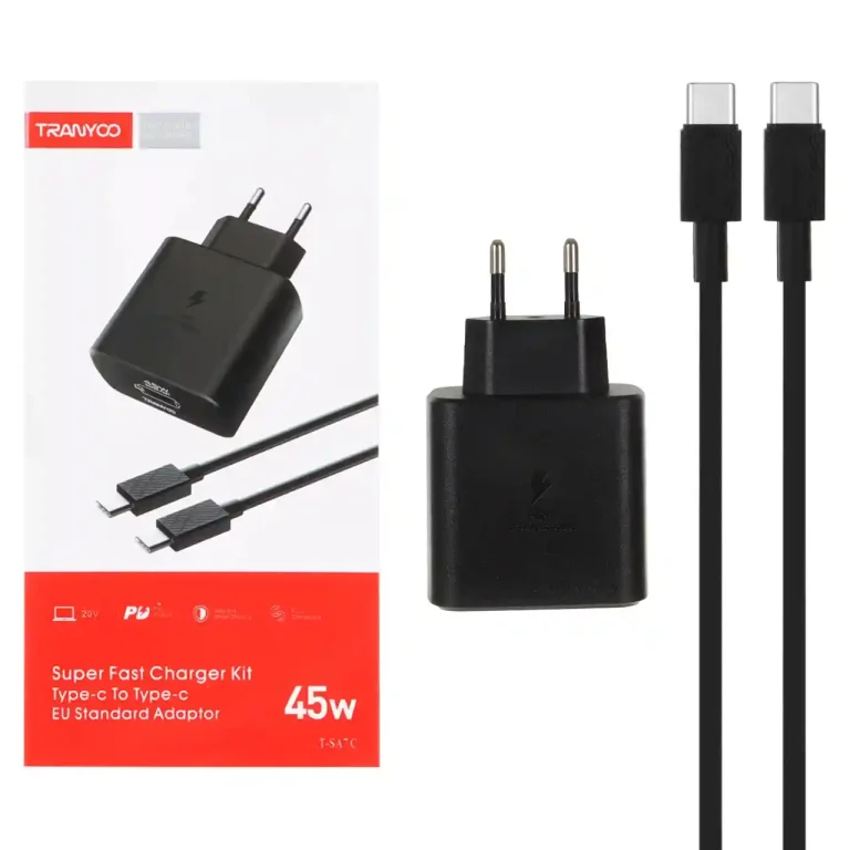 شارژر دیواری 45W PD برند Tranyoo مدل T-SA7C به همراه کابل شارژ Type-C