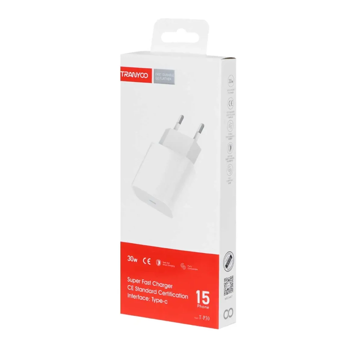 شارژر دیواری فست تک پورت TRANYOO مدل T-P30 30W