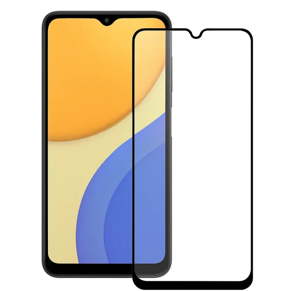 خرید محافظ صفحه شیشهای تمام صفحه ضد ضربه سامسونگ Galaxy A07 | گلس مقاوم و شفاف